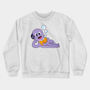 Octopus Reading Book Crewneck Sweatshirt